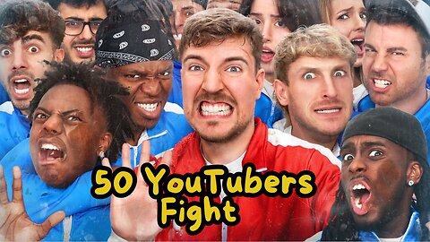 50 YouTubers Fight For $1,000,000