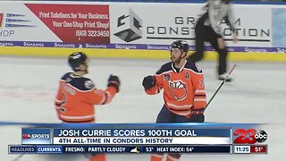 Curries scores 100th career goal in Condors loss
