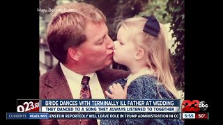 Bride dances with terminally ill father