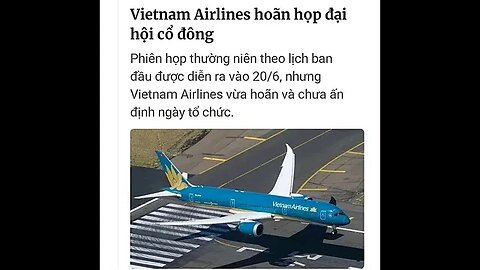 "TRONG NƯỚC* - *VIETNAM AIRLINES HOÃN HỌP ĐẠI HỘI CỔ ĐÔNG" #shorts