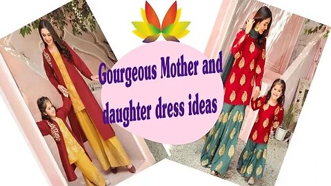 Geourgeous mother and daughter same dress ideas|mother daughter outfits|Fashion finess