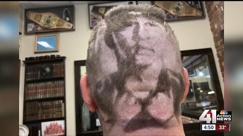 Lenexa man gets Mahomes hair cut ahead of chemotherapy