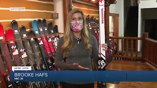 Sales are up for downhill and cross country skis