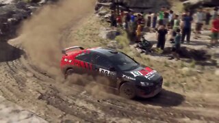 DiRT Rally 2 - Replay - Mitsubishi Lancer Evolution X at Camino de acantilados y rocas inverso