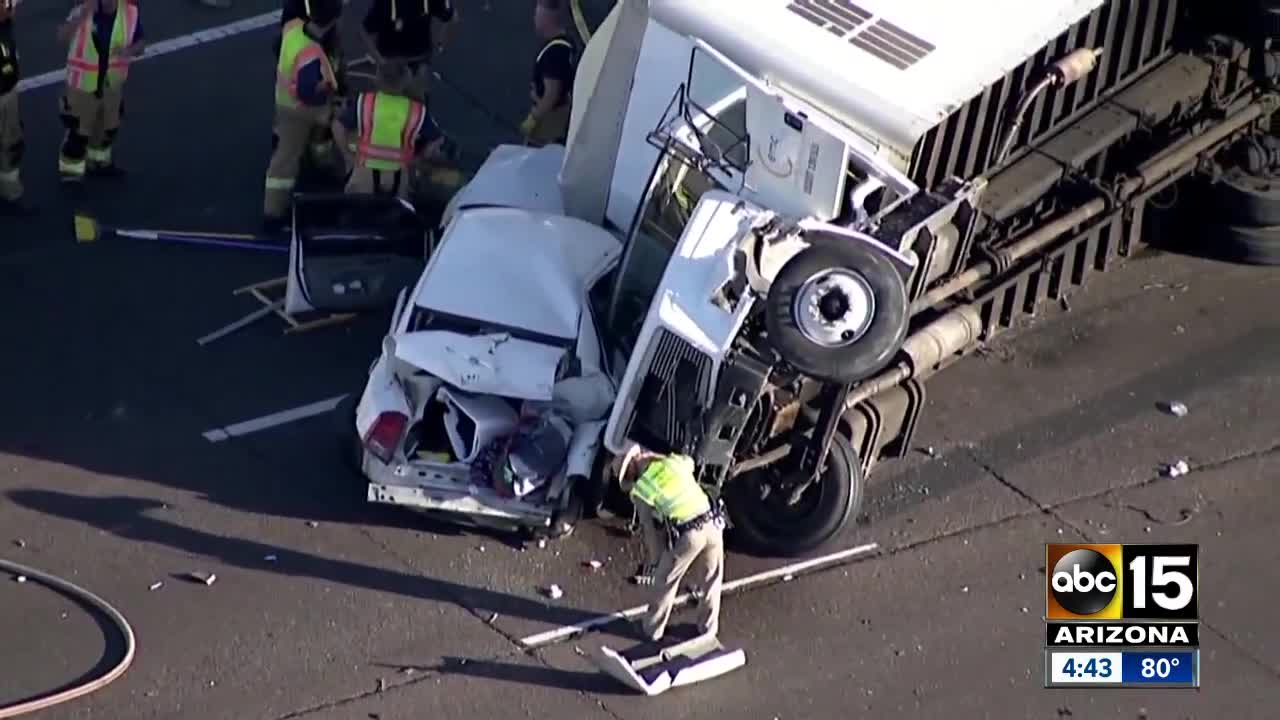 Valley man helps man trapped underneath truck after rollover on I-10