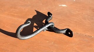 Blacksmithing for beginners: Forging a hook and bracket