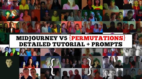 Midjourney V5 New Feature - Permutations - Detailed Tutorial And Example Prompts