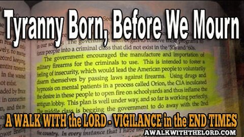 Tyranny Born Before We Mourn - A Christians Right to Self Defense