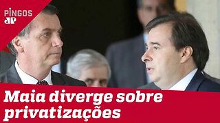 Maia diverge de Bolsonaro sobre privatização dos Correios