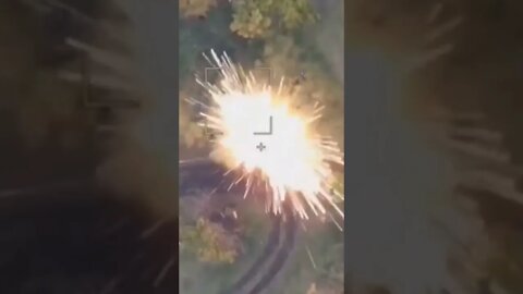 Russian lancet drone destroying Ukrainian air defense. Kherson