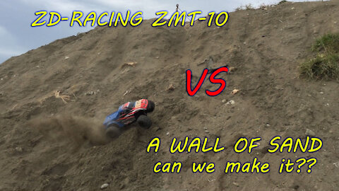 ZD-Racing ZMT-10 / 10427 - S / 9106 VS. The great wall of sand on 3S lipo (can he make it?)