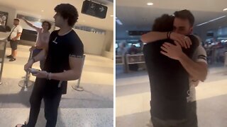 Emotional Airport Reunion After Two Years Apart