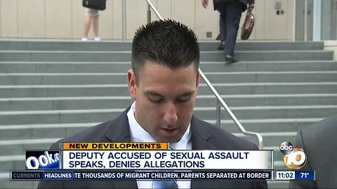 San Diego deputy accused of sexual assault speaks, denies allegations