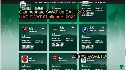 DIA 2- Asalto -UAE SWAT CHALLENGE 2023 -GRATE Colombia