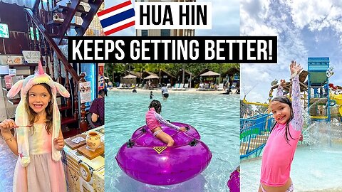 ULTIMATE DAY OUT IN HUA HIN THAILAND! | Vana Nava Water Jungle Tour, Cat Cafe & more!