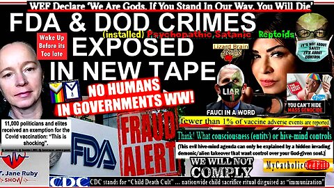 PROOF DOD AND FDA CRIMES AGAINST HUMANITY (related info and links in description)