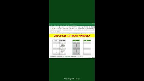 LEFT and RIGHT Formulas in Excel to Save Time