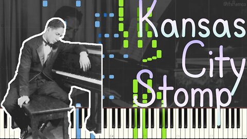 Jelly Roll Morton - Kansas City Stomp 1938 (Ragtime / Classic Jazz Piano Synthesia)