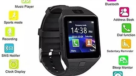 Unboxing DZ09 With Camera SIM Card Smartwatch For Android Smartphone