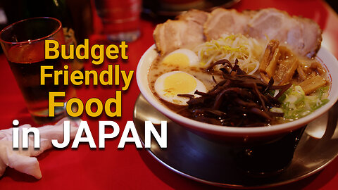 Budget-friendly food you can eat when you travel to Japan.