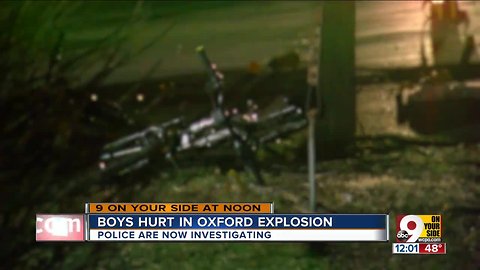 Boys hurt in Oxford explosion