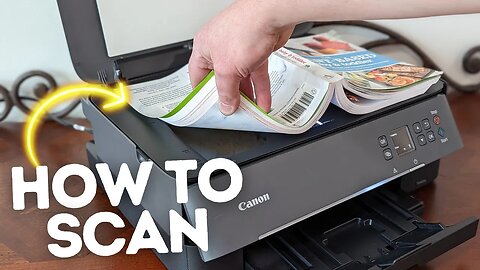 How to scan over WiFi with a Canon Printer — Canon Pixma TS6420a Wireless Scanning