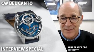 Incredible NEW Bel Canto Chiming Watch - INTERVIEW with Mike France CEO Christopher Ward