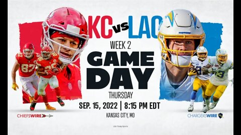 KANSAS CITY CHIEFS vs LOS ANGELES CHARGERS | Livestream & Commentary | 2022 NFL Season Week 2