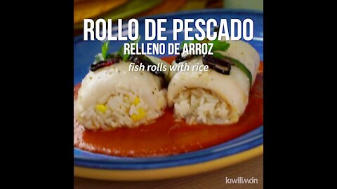 Rice Stuffed Fish Roll