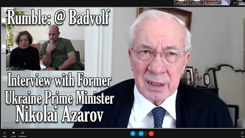 Interview with Former Ukrainian Prime Minister Nikolai Azarov