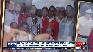 Bakersfield College honors 1988 championship team
