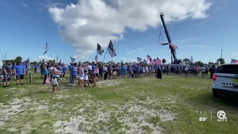 'Back the Blue' rally held in Fort Pierce on Saturday