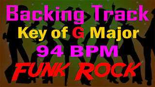 Funk Rock Backing Track 94 bpm in the Key of G