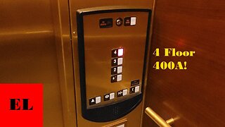 RARE 4-Floor Brass Schindler 400A Traction Elevators - 340 East Main (Spartanburg, SC)