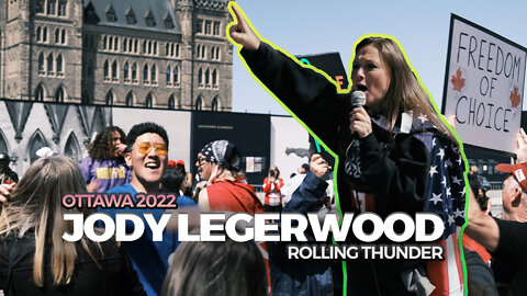 Jody Legerwood talks about her positive experience in America at Rolling Thunder rally