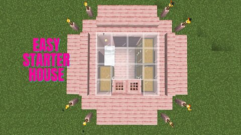 How To Build A Cherry Blossom Underground Survival Starter House | Minecraft 1.20