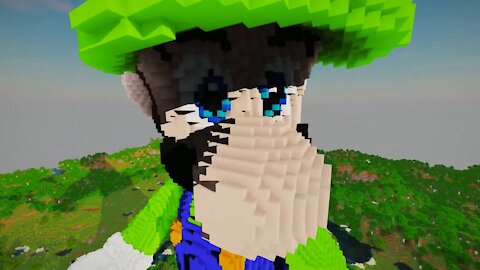Minecraft Luigi Build - Mario