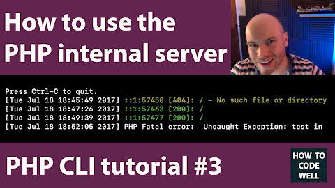 3: How to use the PHP internal server - PHP CLI Course