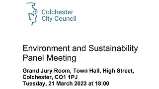 Environment and Sustainability Panel Colchester City Council