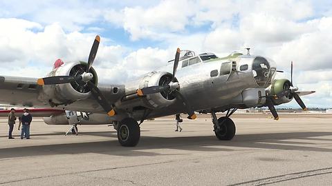 B-17 Bomber named the Madras Maiden arrives in Boise