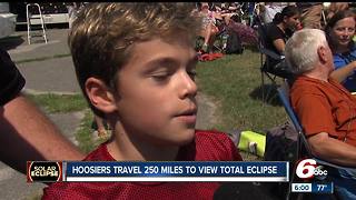 Hundreds travel out of Indiana to see the solar eclipse