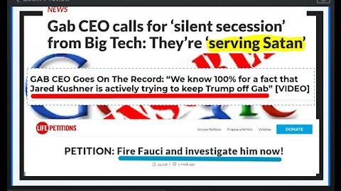 GAB CEO Blames Jared Kushner For Keeping Trump Off Gab and Say's That Big Tech is Serving 'Satan'