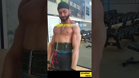 HOW TO USE WEIGHTLIFTING BELT #shorts