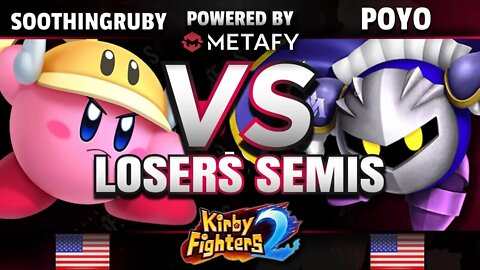 FPS4 Online - SoothingRuby (Cutter) vs. Poyo (Gooey/Meta Knight) - KF2 Losers Semis