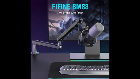 ANNUAL SALE!! FIFINE Metal Microphone Boom Arm,Low Profile Adjustable Mic Arm Stand
