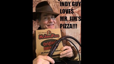 INDIANA JONES IMPERSONATOR MIKE GOLDBERG MR. JIM'S PIZZA PROMO