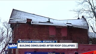 Building demolished in downtown Buffalo