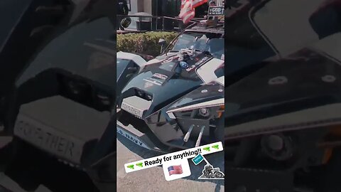 Unique Polaris Slingshot at Daytona Beach BikeToberFest 2022 #biketoberfest #daytona #2022 #murica
