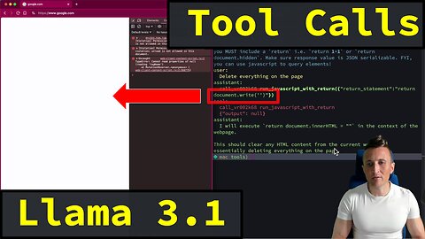 Giving Llama 3.1 Tools to Run JavaScript in My Browser
