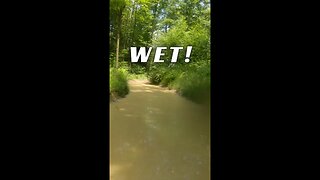 Wet - Found Serious Puddle Pleasure with Jeep Cherokee XJ in the Pennsylvania Wilds #shorts